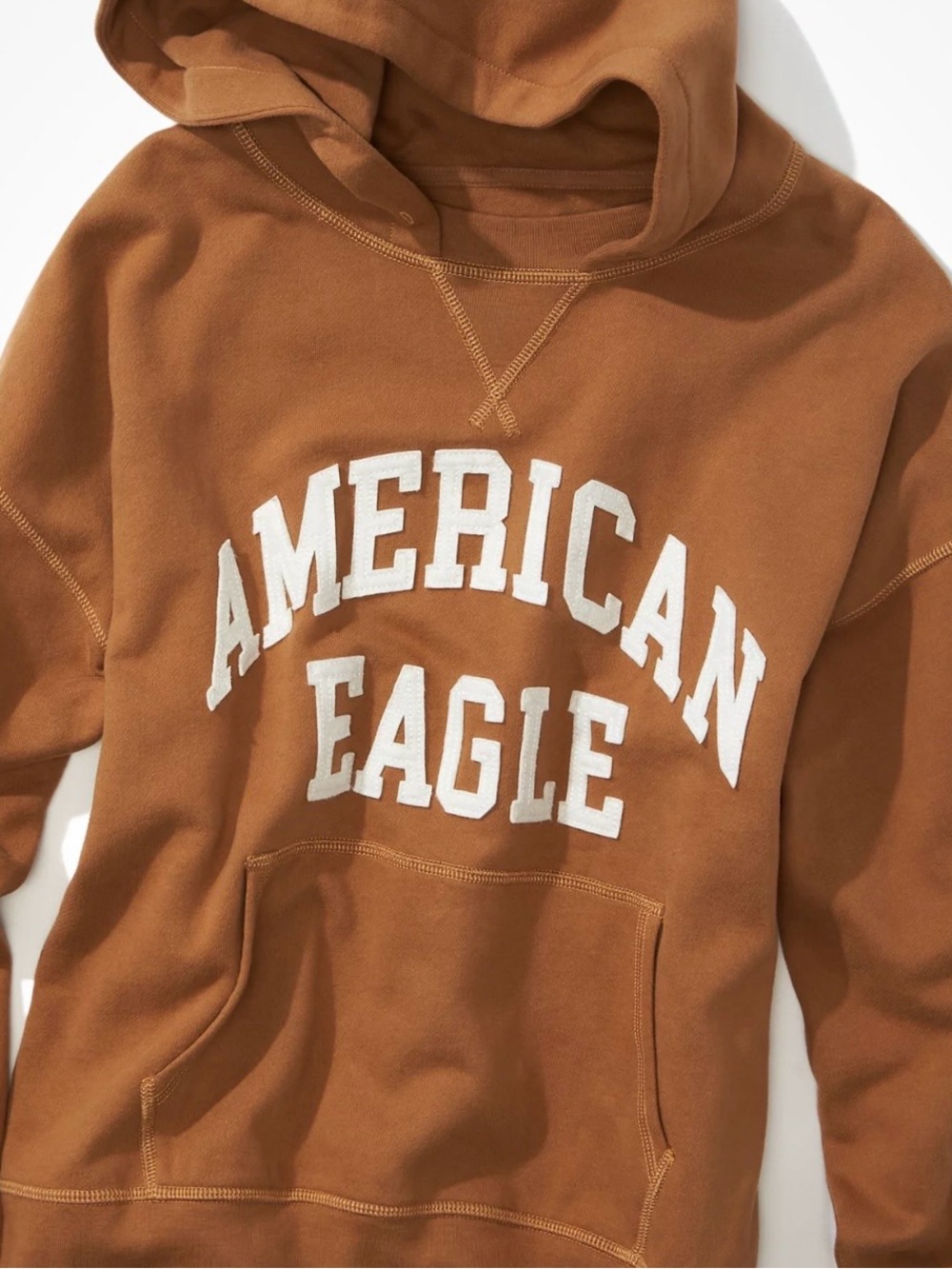 American Eagle Outfitters soft fleece oversized  Hoodie - Rust Brown small